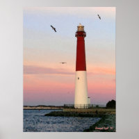 Barnegat Light , Long Beach Island, NJ Poster
