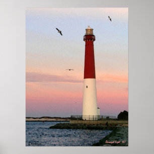 Barnegat Light , Long Beach Island, NJ Poster