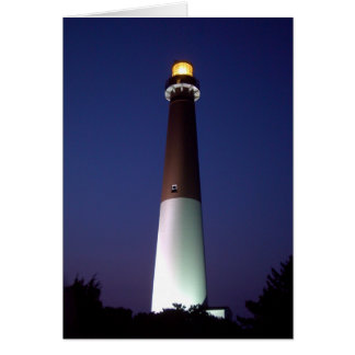 Barnegat Lighthouse at Night Cards
