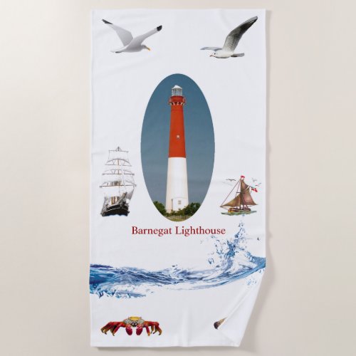 Barnegat Lighthouse Beach Towel