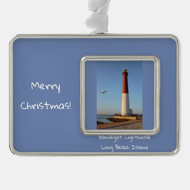 Barnegat Lighthouse Christmas Ornament (Front)