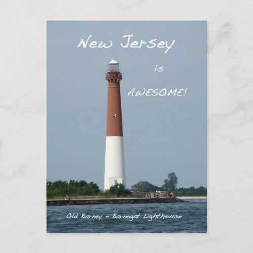 Barnegat Lighthouse Long Beach Island New Jersey Postcard