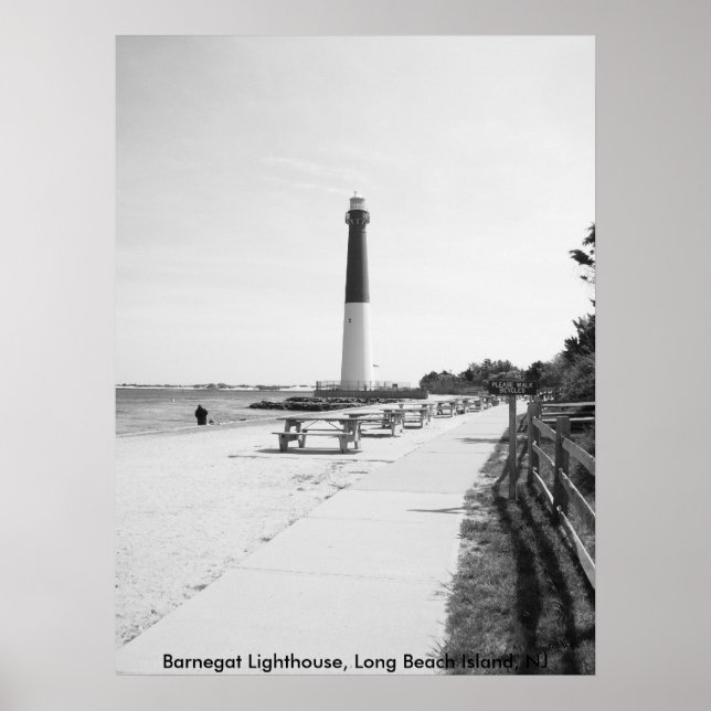Barnegat Lighthouse, Long Beach Island Poster (Front)