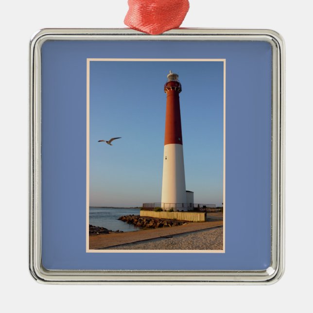Barnegat Lighthouse Metal Ornament (Front)