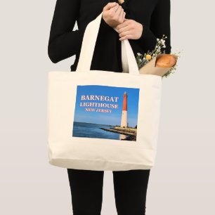 Barnegat Lighthouse, New Jersey Large Tote Bag