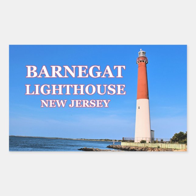 Barnegat Lighthouse, New Jersey Stickers (Front)
