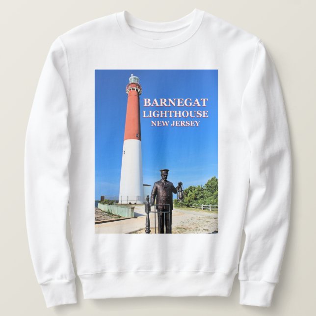 Barnegat Lighthouse, New Jersey Sweatshirt (Design Front)