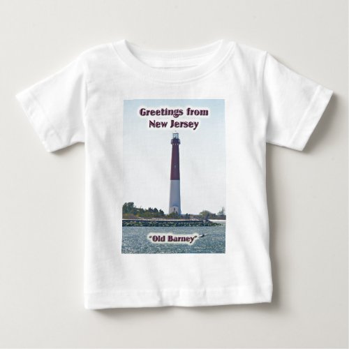 Barnegat Lighthouse NJ Greetings Baby Shirt LBI