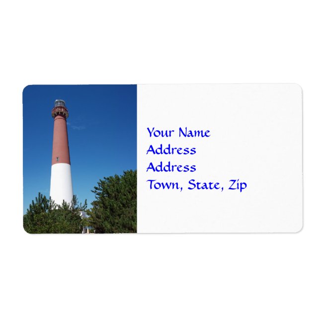 Barnegat Lighthouse: Old Barney Label (Front)