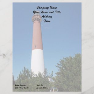 Barnegat Lighthouse: Old Barney Letterhead