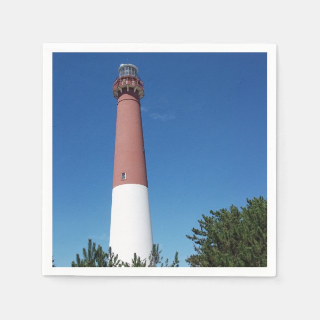 Barnegat Lighthouse Old Barney Paper Napkins (Front)