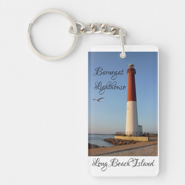 Barnegat Lighthouse Photo Keychain (Front)