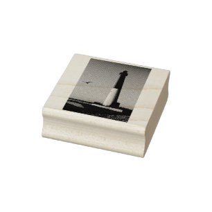 Barnegat Lighthouse Rubber Stamp