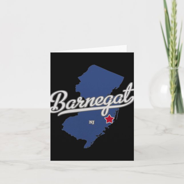 Barnegat New Jersey Nj Map  Card (Front)