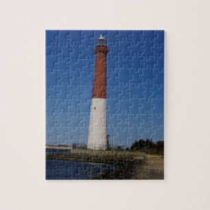 Barnegat Old Barney Lighthouse New Jersey Photo Jigsaw Puzzle