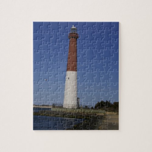 Barnegat Old Barney Lighthouse New Jersey Photo Jigsaw Puzzle