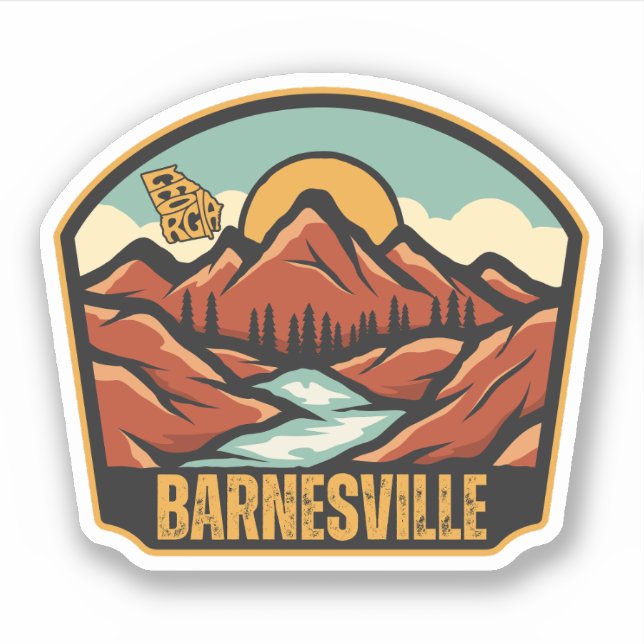 Barnesville, Georgia Sticker (Front)