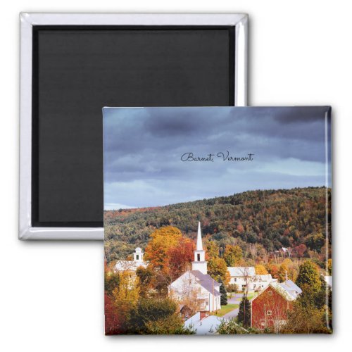 Barnet Vermont colors of autumn Magnet