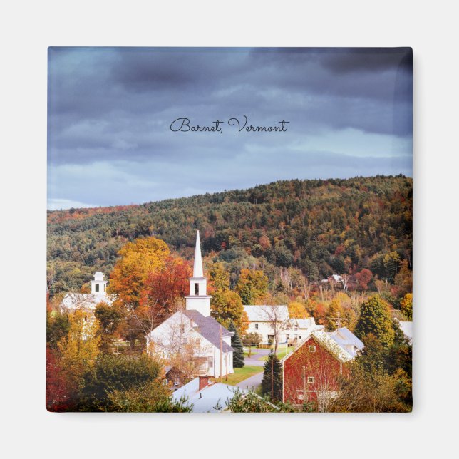 Barnet, Vermont, colors of autumn Magnet (Front)