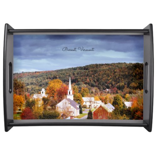 Barnet Vermont colors of autumn Serving Tray