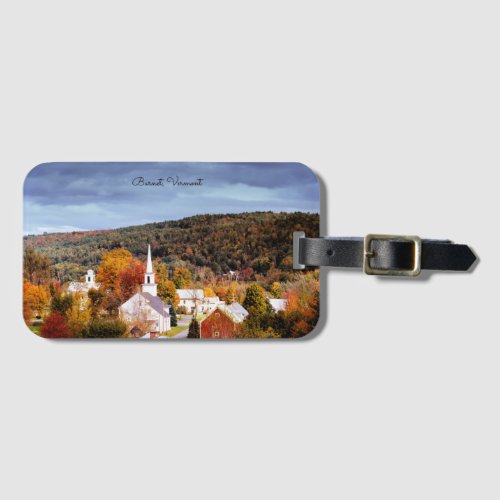 Barnet Vermont the colors of autumn Luggage Tag