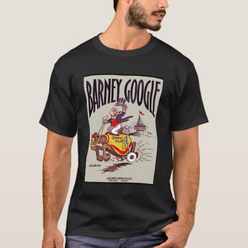 BARNEY GOOGLE Vintage Comic Cartoon Character Pri T_Shirt