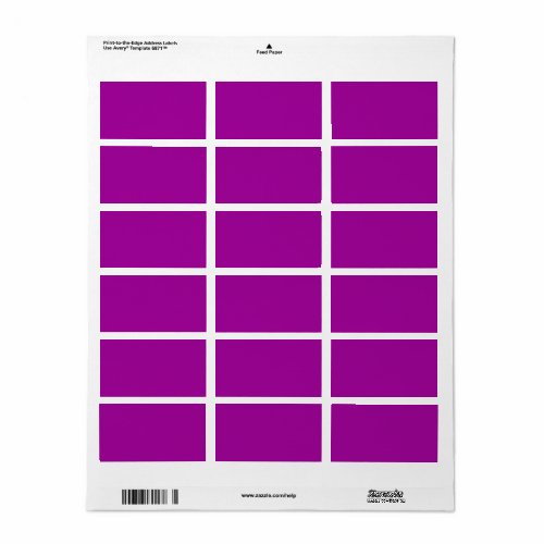  Barney purple solid color  Label