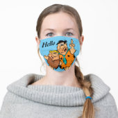 Barney Rubble and Fred Flintstone Adult Cloth Face Mask (Worn)