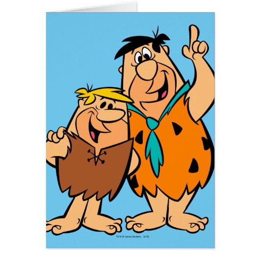 Barney Rubble and Fred Flintstone Cards (Front)