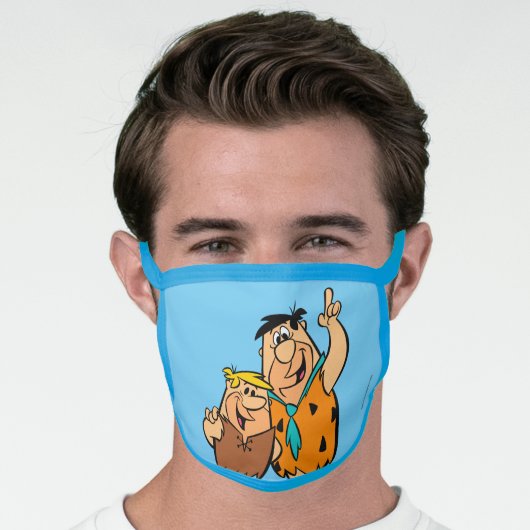 Barney Rubble and Fred Flintstone Face Mask (Worn Him)
