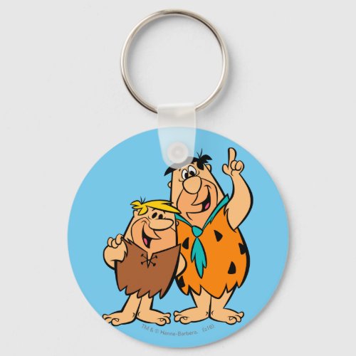 Barney Rubble and Fred Flintstone Keychain
