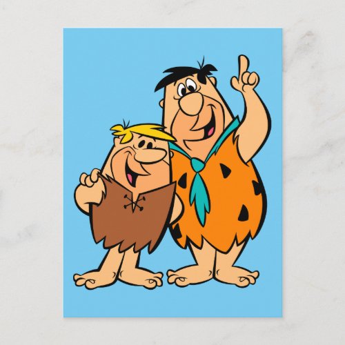 Barney Rubble and Fred Flintstone Postcard