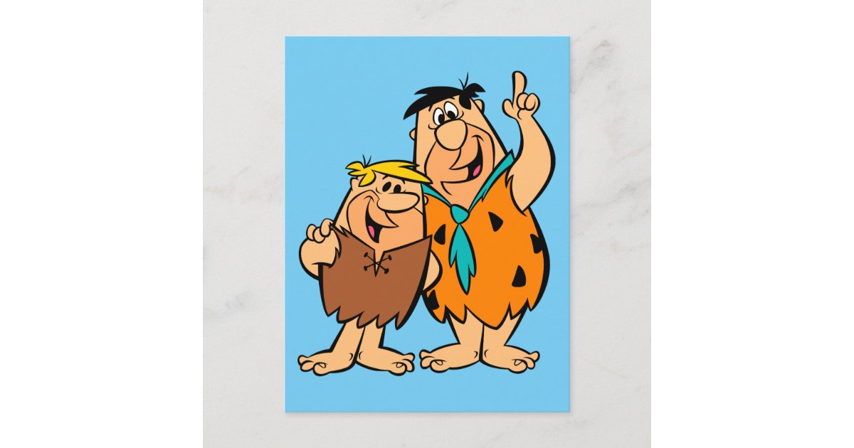 Barney Rubble and Fred Flintstone Postcard