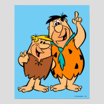 Barney Rubble and Fred Flintstone Poster