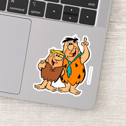 Barney Rubble and Fred Flintstone Sticker