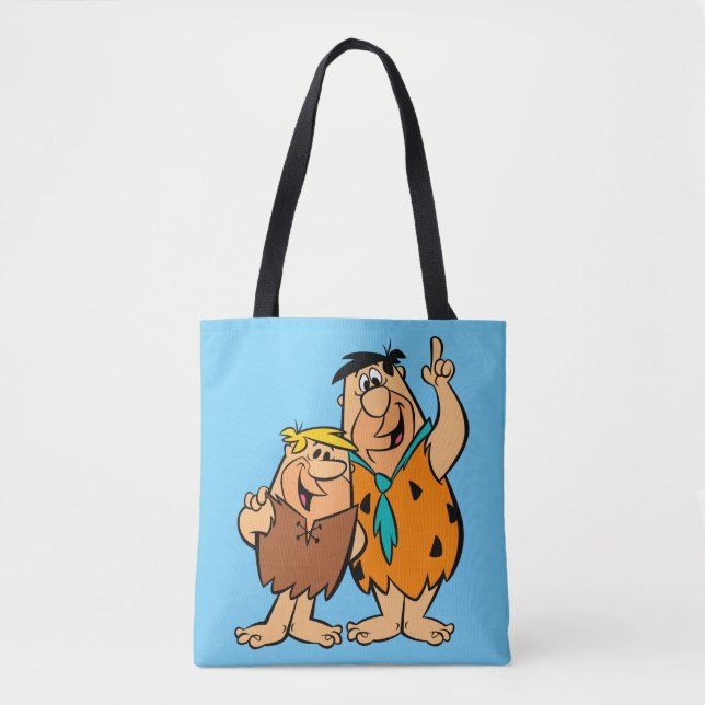 Barney Rubble and Fred Flintstone Tote Bag (Front)