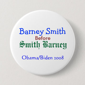 Barney Smith before Smith Barney Pinback Button