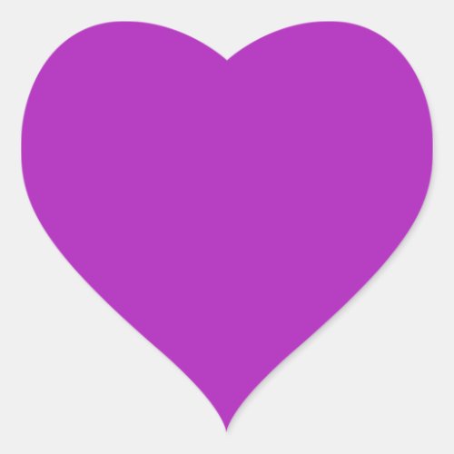  Barney solid color  Heart Sticker