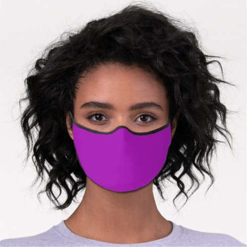  Barney solid color  Premium Face Mask