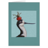 Barney the black necked stilt card (Front)