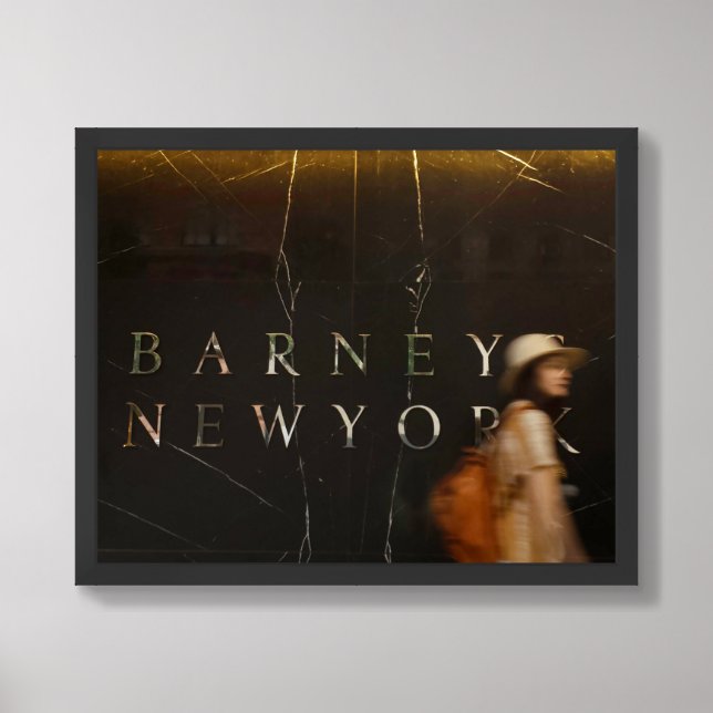 Barney's New York Poster (Framed Front)