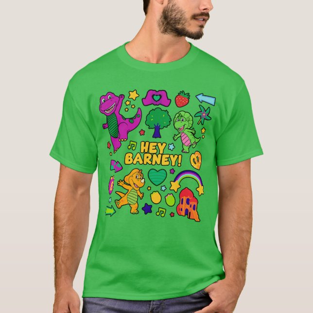 Barneys World Hey Barney girl T-Shirt (Front)