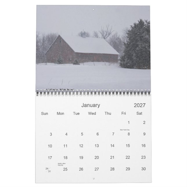 Barns 2015 - Collection Two Calendar (Jan 2027)