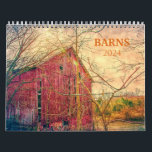 Barns 2024 Calendar<br><div class="desc">Gorgeous and striking barns 2024 calendar.  The barns reflect the time of year including holidays and seasons.  What a beautiful gift for yourself and friends and family!</div>