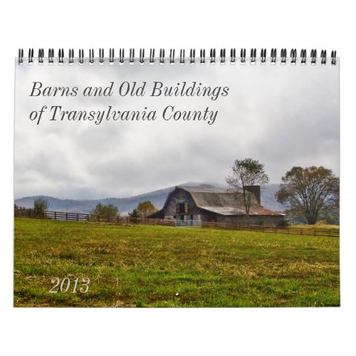 Barns and Old Buildings in Transylvania County Calendar