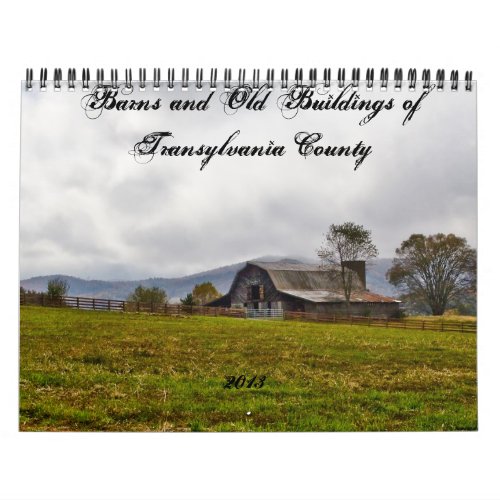 Barns and Old Buildings in Transylvania County Calendar
