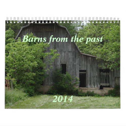 Barns of the Past Calendar_ personalize Calendar