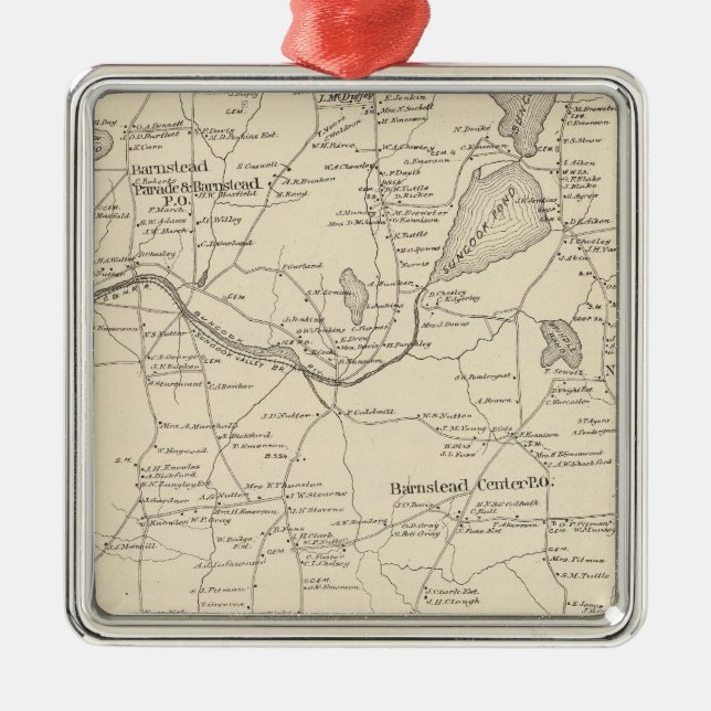 Barnstead, Belknap Co Metal Ornament (Front)