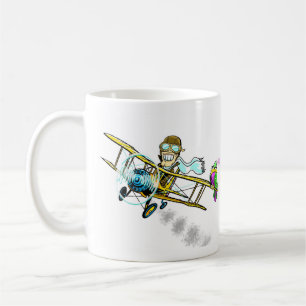 Barnstormer and bird coffee mug