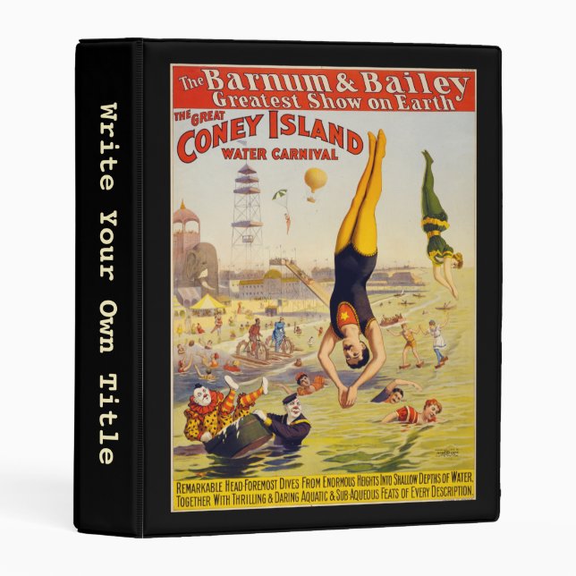 Barnum & Bailey Circus - Write Your Own Title Mini Binder (Front/Spine)